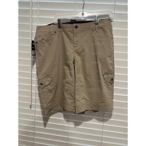 Kuhl Womens Splash 11 Inch Inseam Cargo Shorts Light Khaki Size 14 New NWT‎